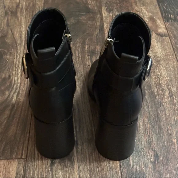 NWOT Black Nine West healed boots size 7.5 - Picture 6 of 11